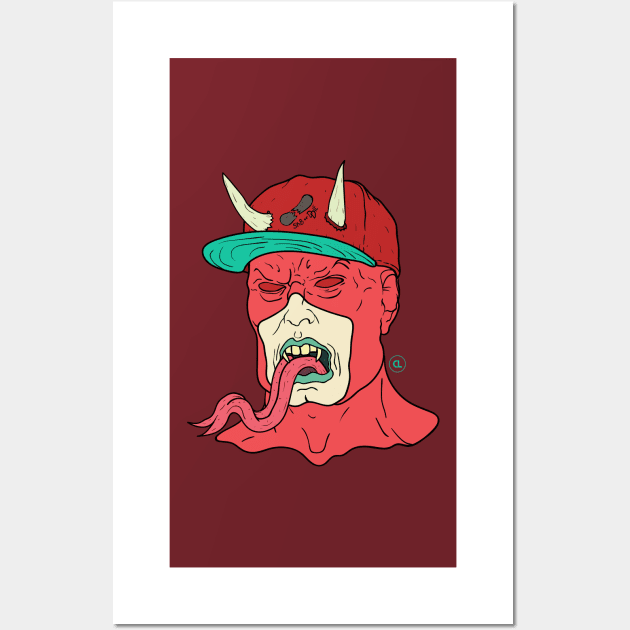 I Double Dog Dare Ya, Ya Devil Wall Art by CalebLindenDesign